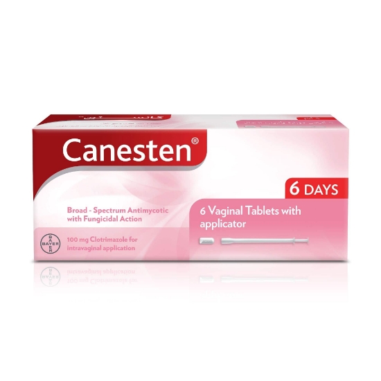 Picture of CANESTEN VAG. TAB 100MG 6 S